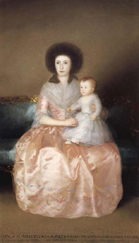 Francisco Goya Countess of Altamira and her Daughter France oil painting art